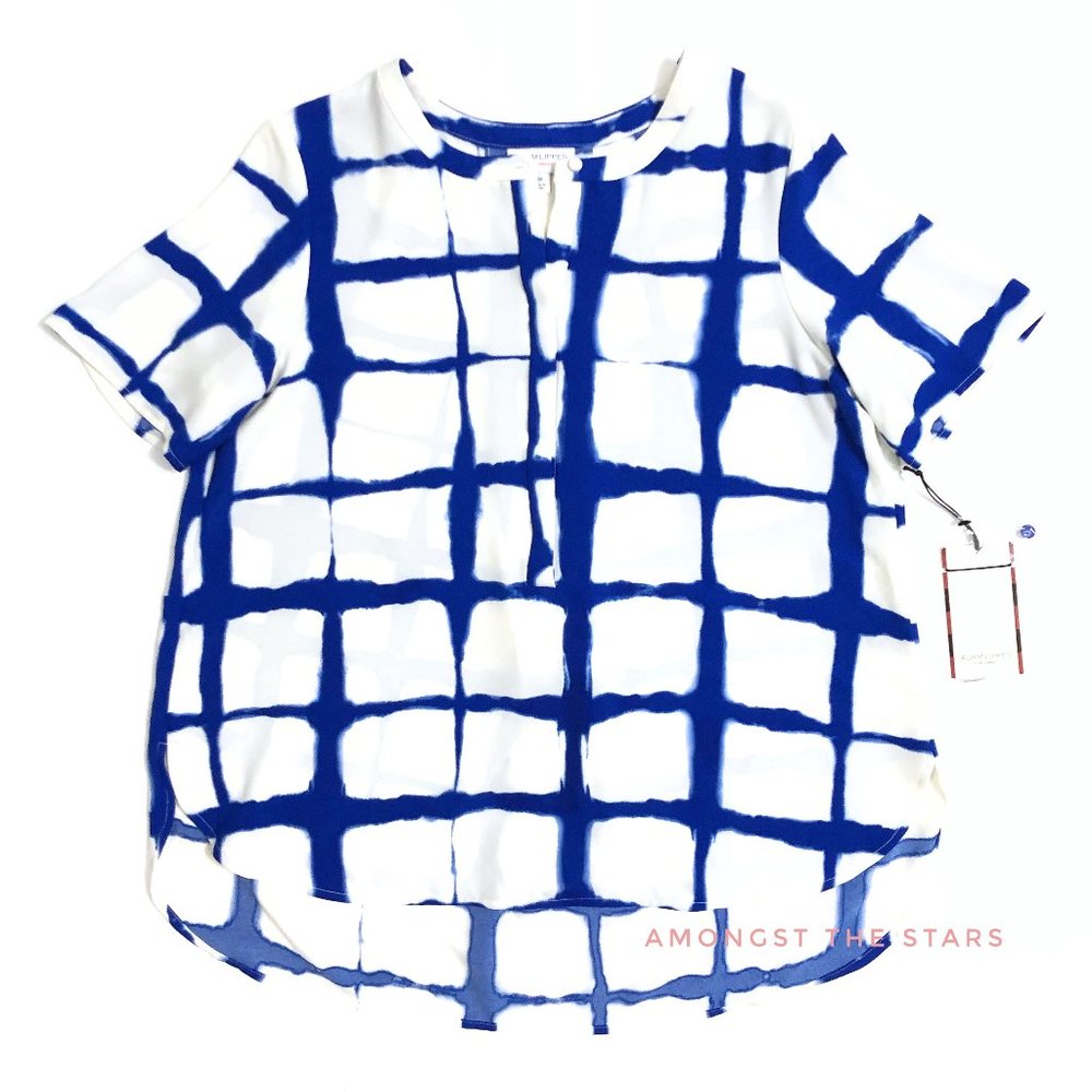 Adam Lippes for Target Painterly Windowpane Blouse